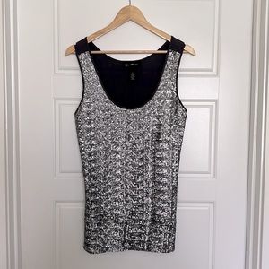 INC Beautiful Sequence Womens Top -Large